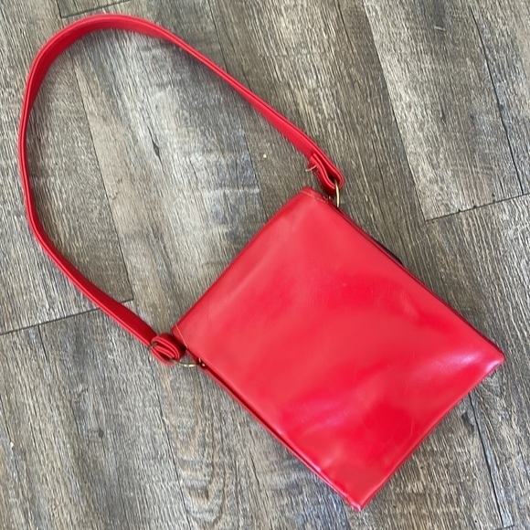 Vintage‎ Red Shoulder Bag - Picture 2 of 8